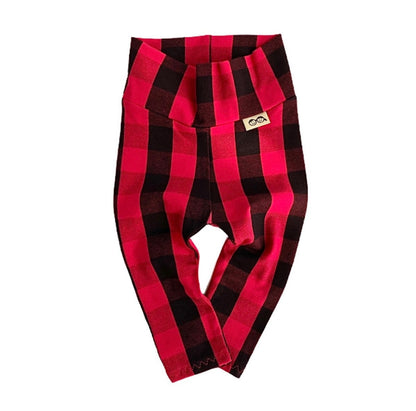 Red Buffalo Plaid Leggings