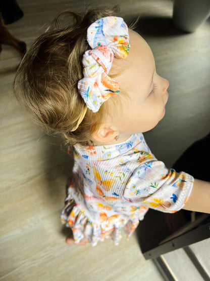 Butterfly Garden Ribbed Headbands