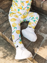 Lemons on White Leggings