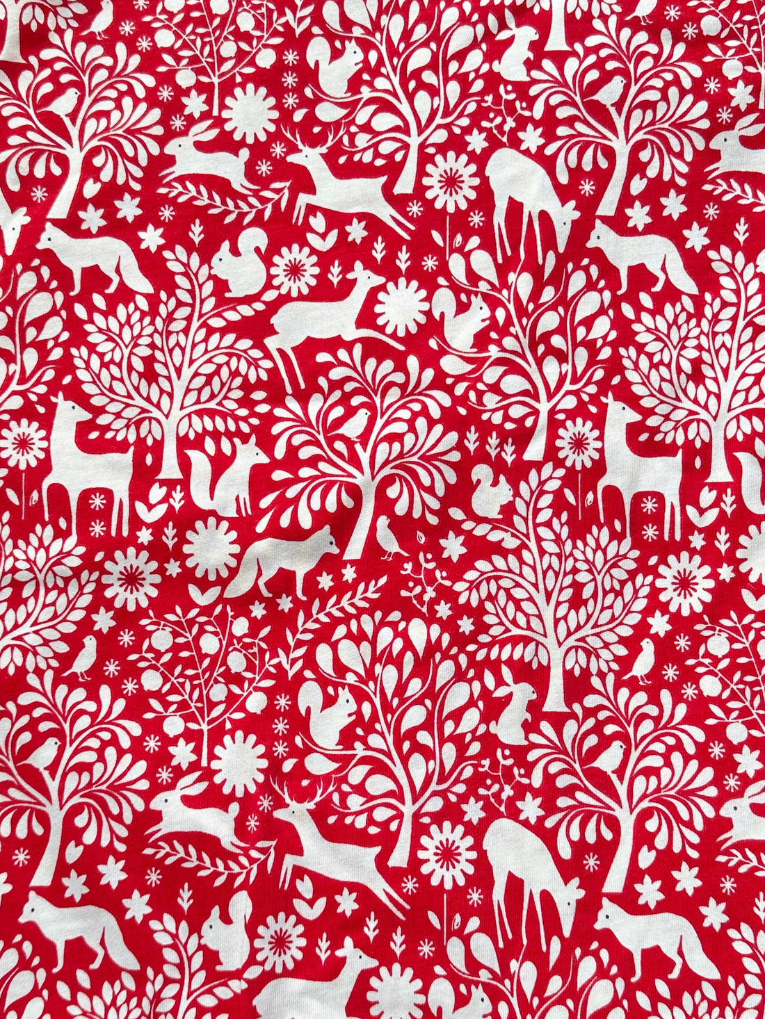 Red Winter Woodland - Limited Vault Fabric