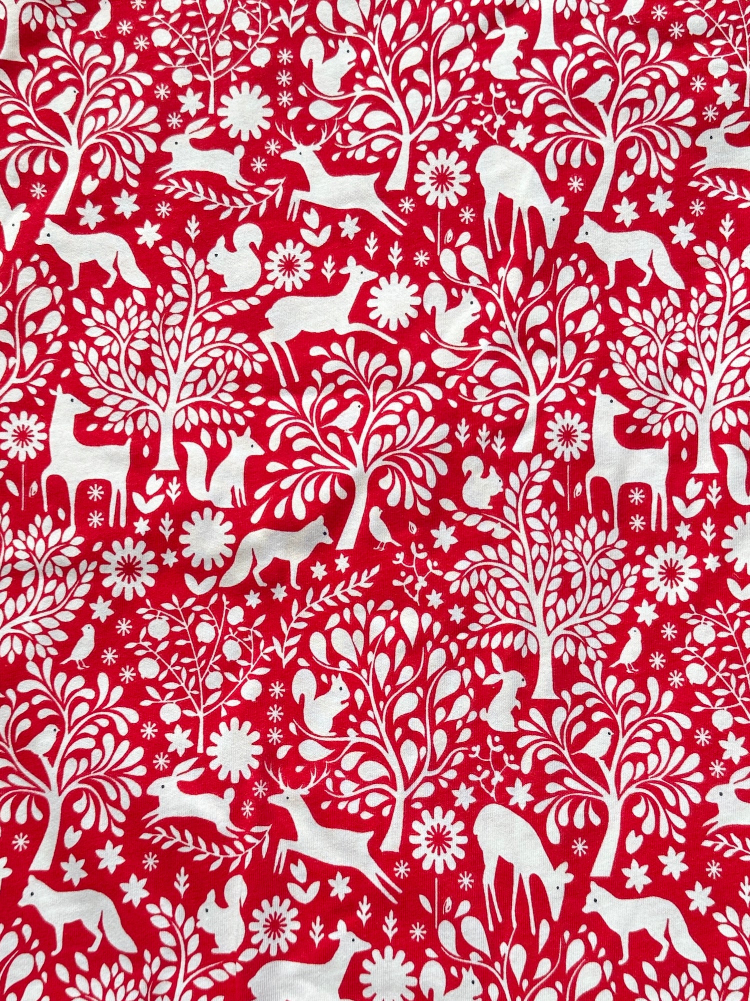 Red Winter Woodland - Limited Vault Fabric