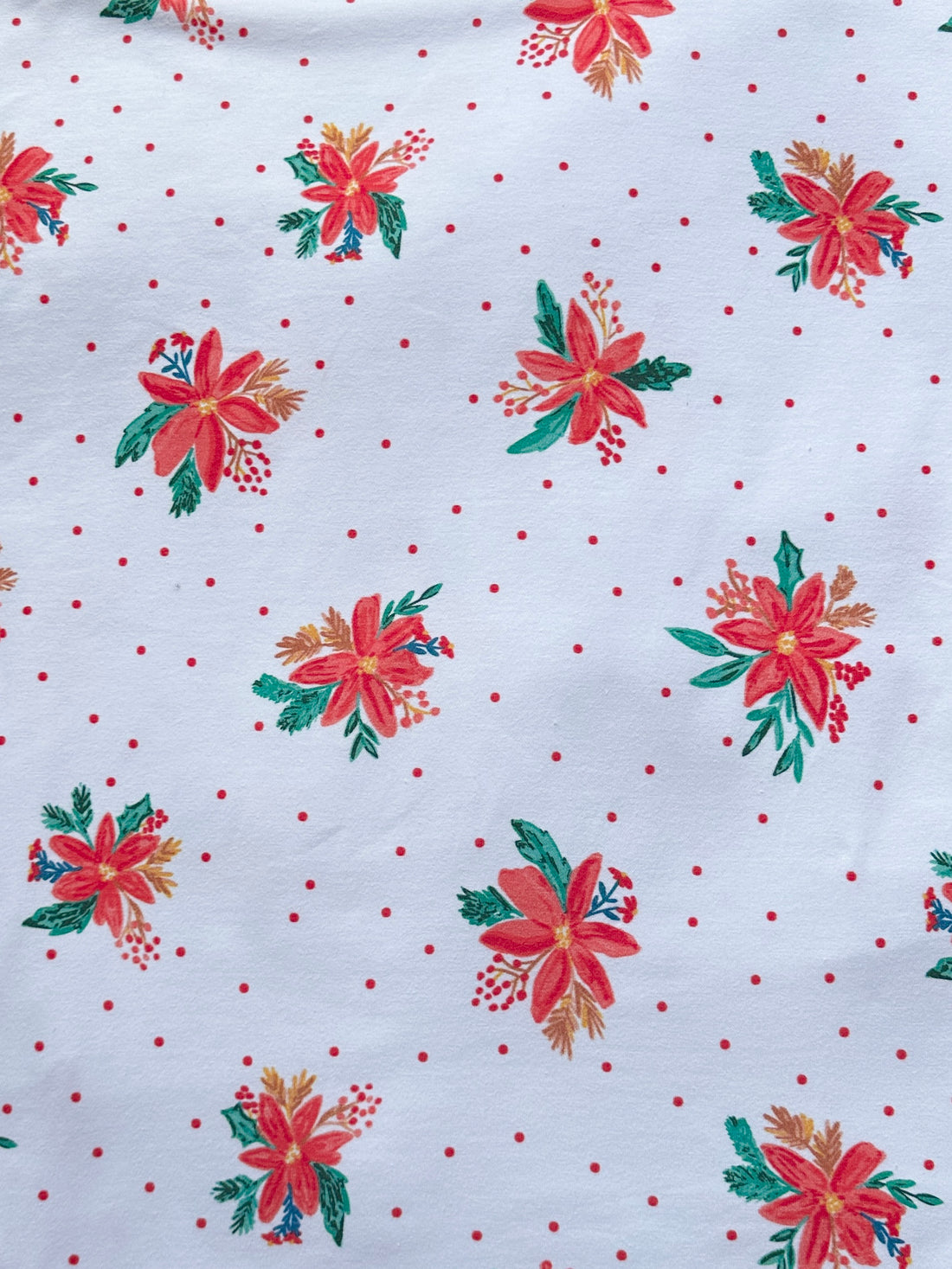 Poinsettia Polka - Limited Vault Fabric