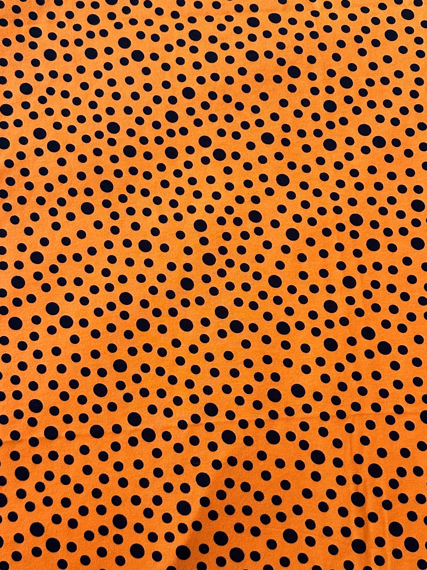 Orange Black Dots - Limited Vault Fabric