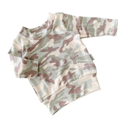 Green Camo Lounge Top