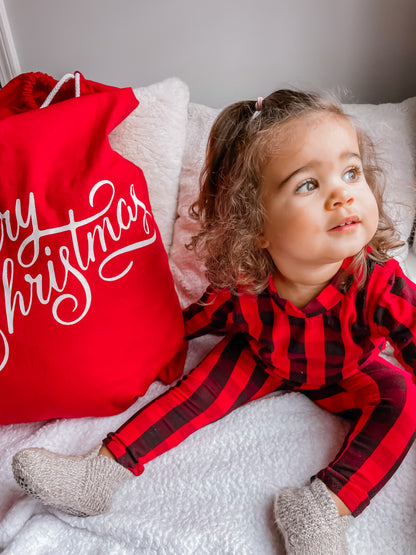 Red Buffalo Plaid Lounge Set