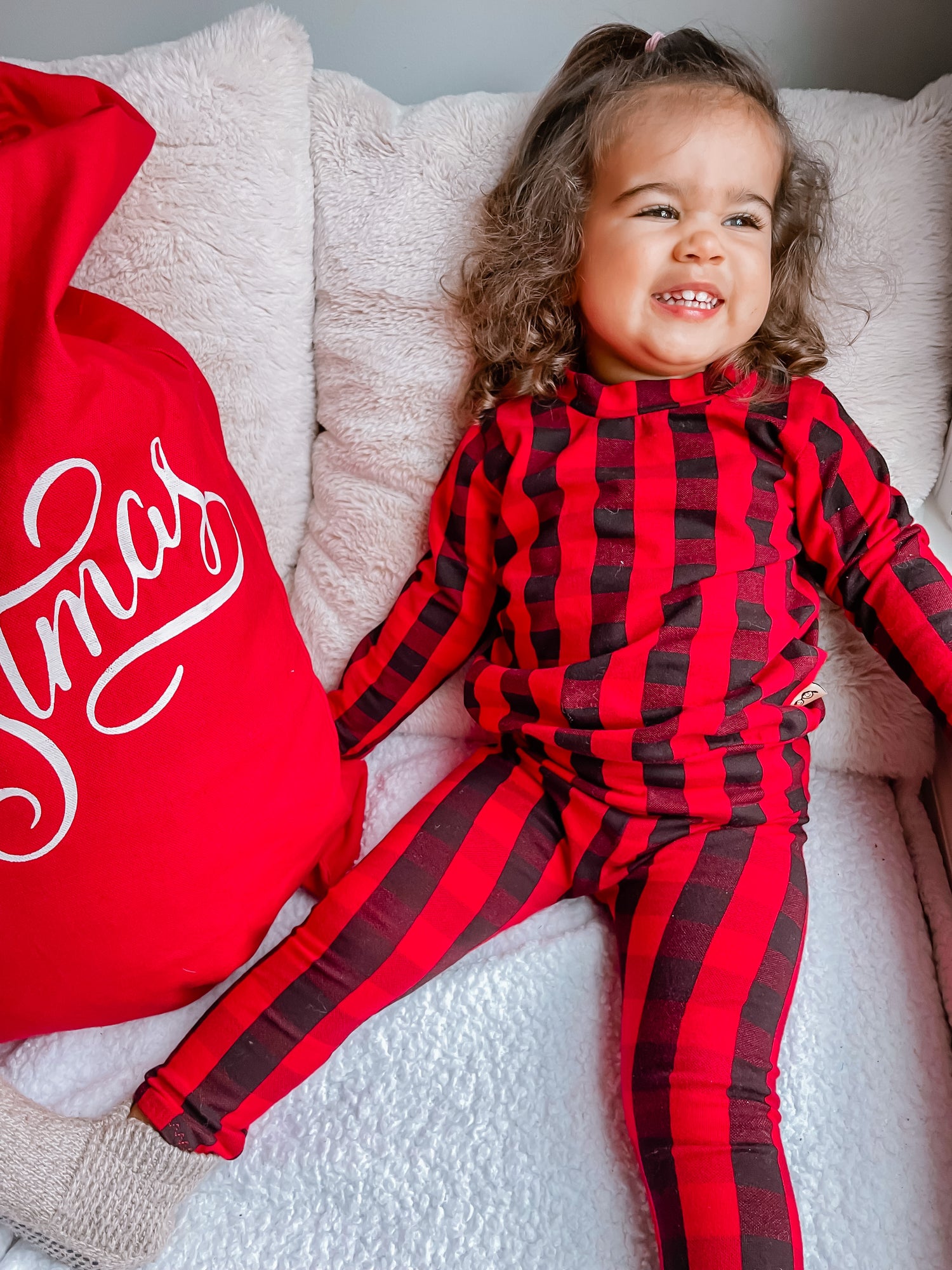 Red Buffalo Plaid Lounge Set