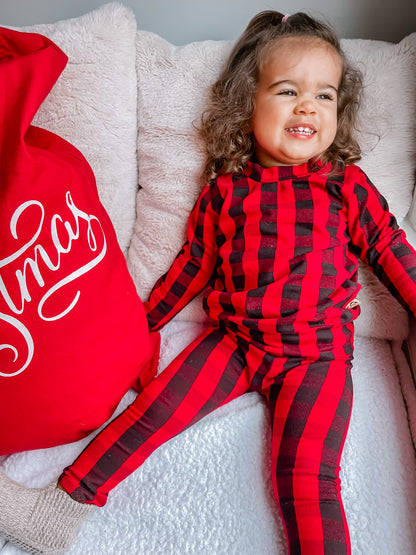 Red Buffalo Plaid Lounge Set