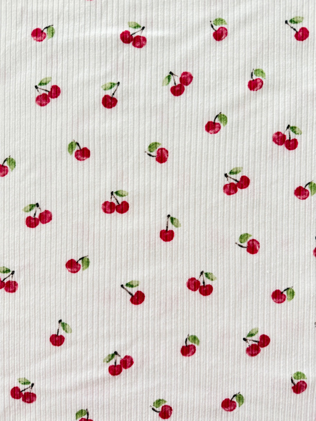 Cherry On Top Ribbed - Limited Vault Fabric