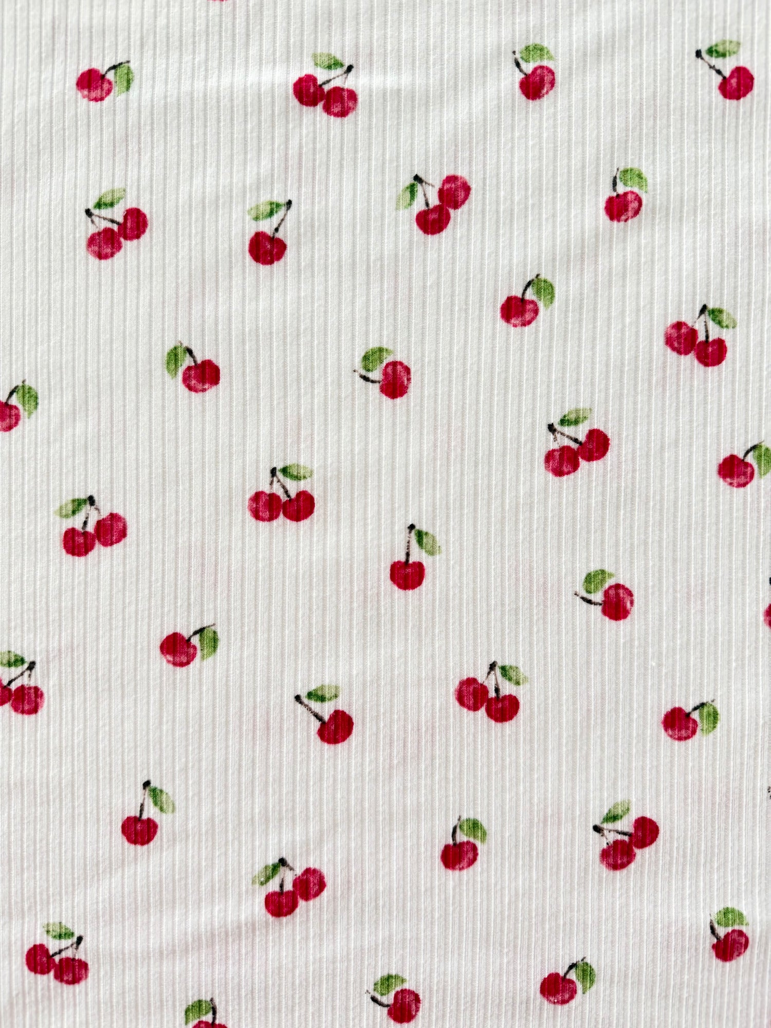 Cherry On Top Ribbed - Limited Vault Fabric