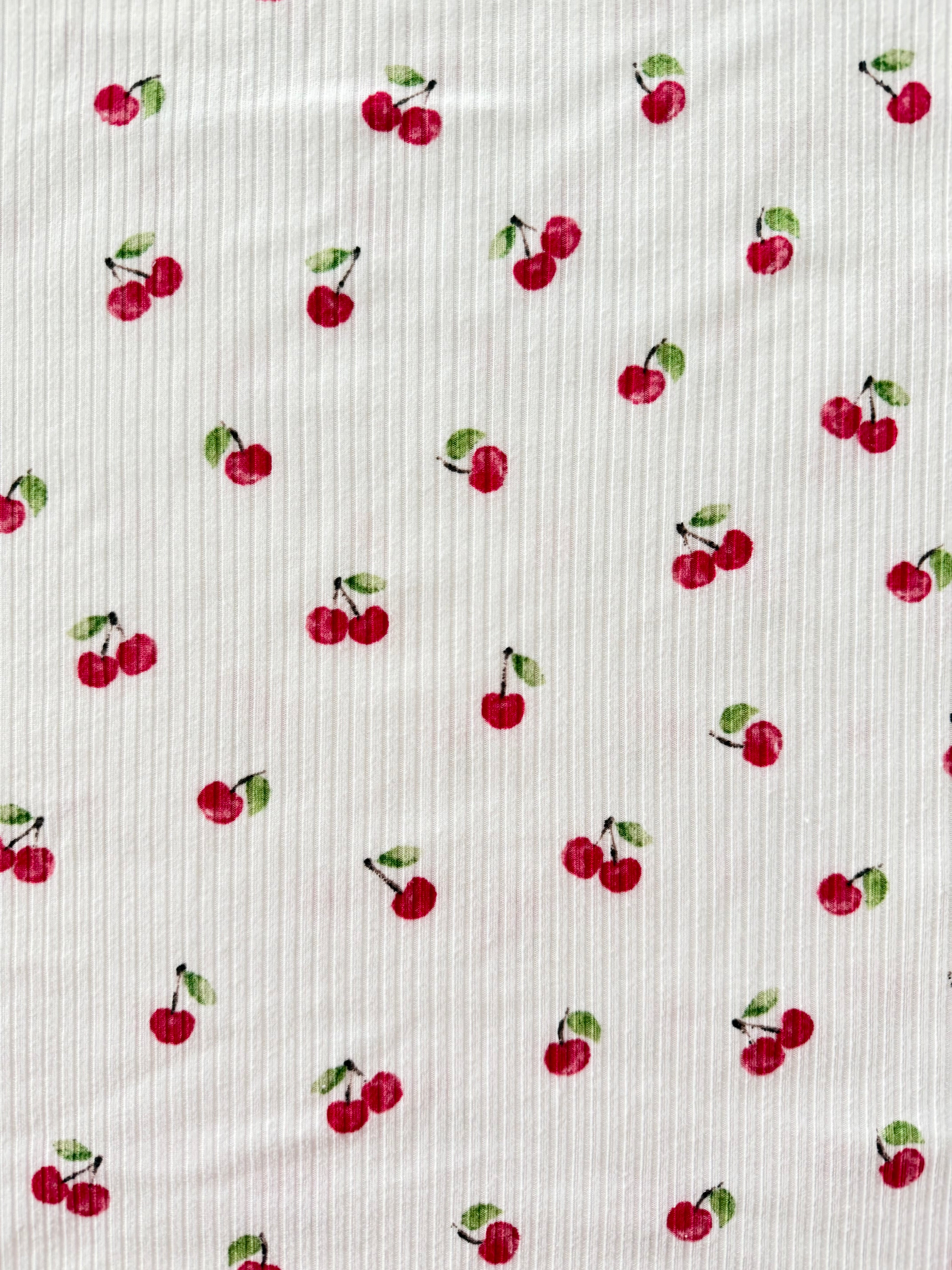 Cherry On Top Ribbed - Limited Vault Fabric