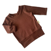 Cocoa Ribbed Lounge Top