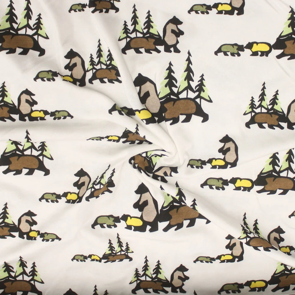 Bear Family 1x1  Rib - Limited Vault Fabric