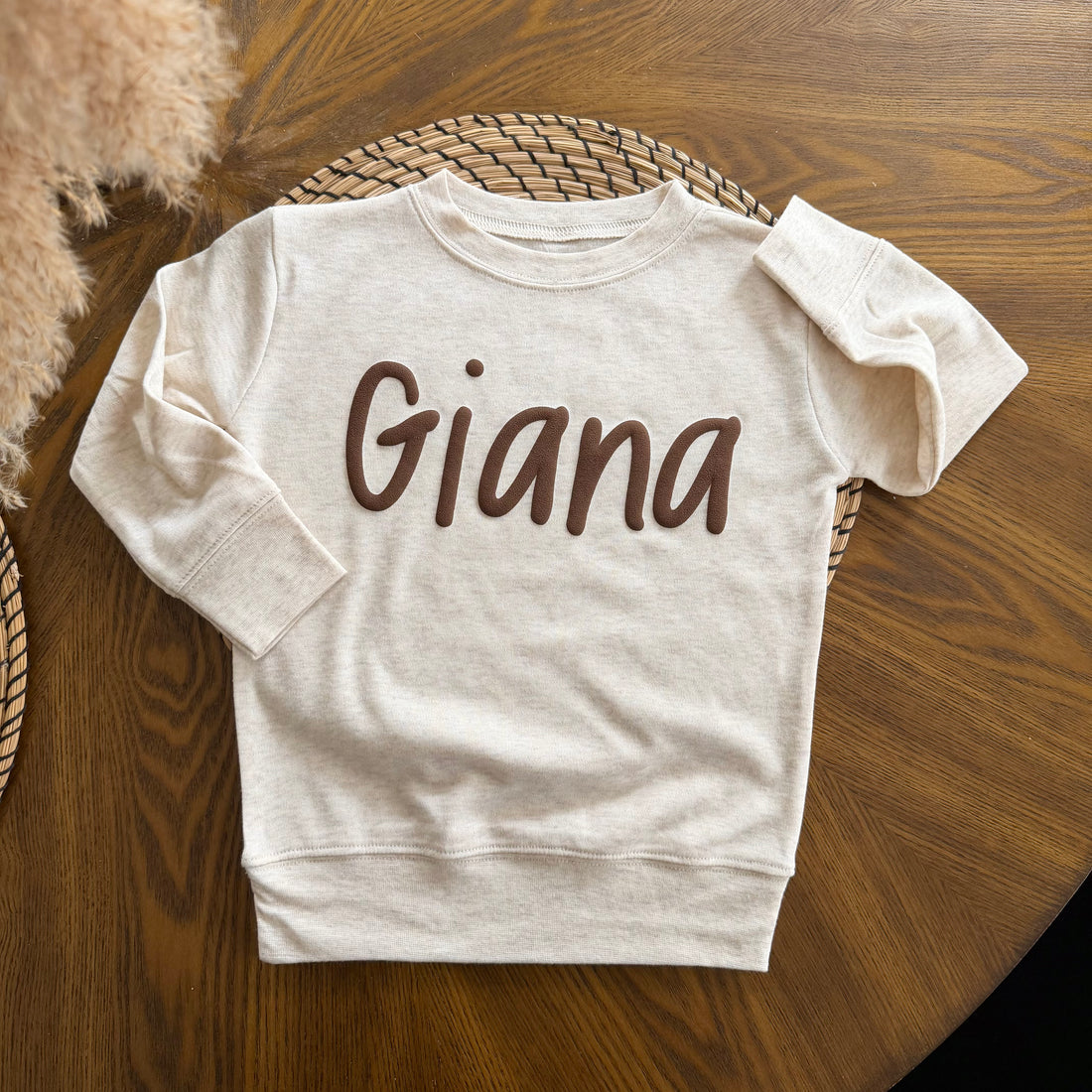 Personalized Puff Name Pullover