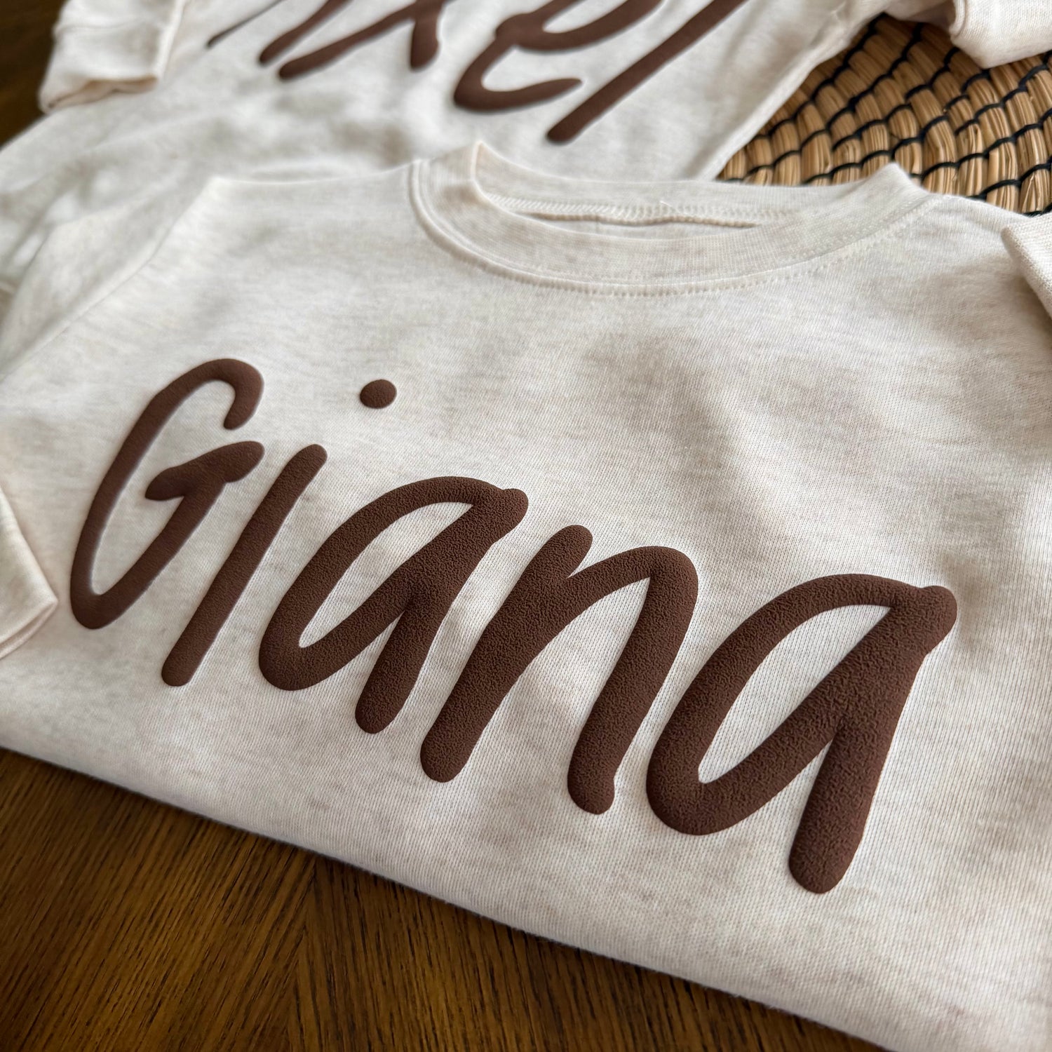 Personalized Puff Name Pullover