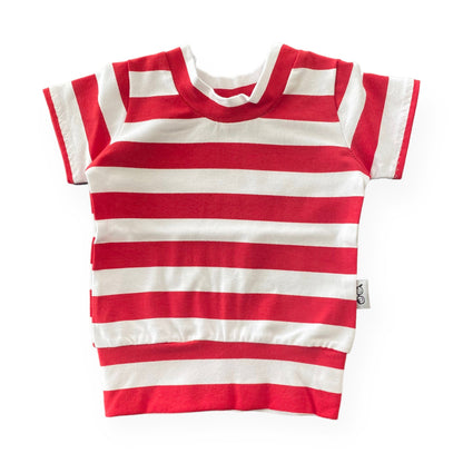 Red/White Stripe Summer Lounge Top