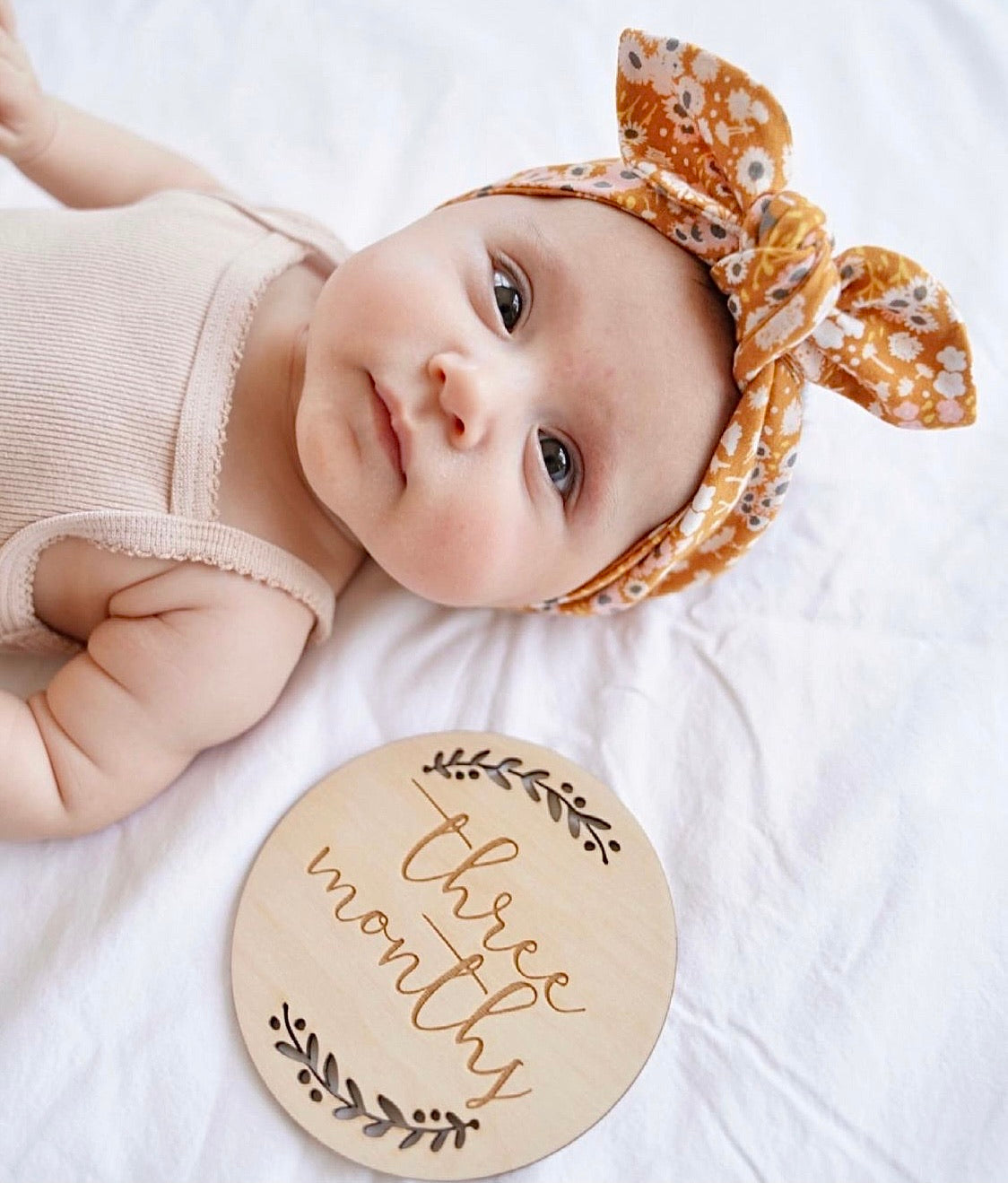 Mustard Floral Headbands 