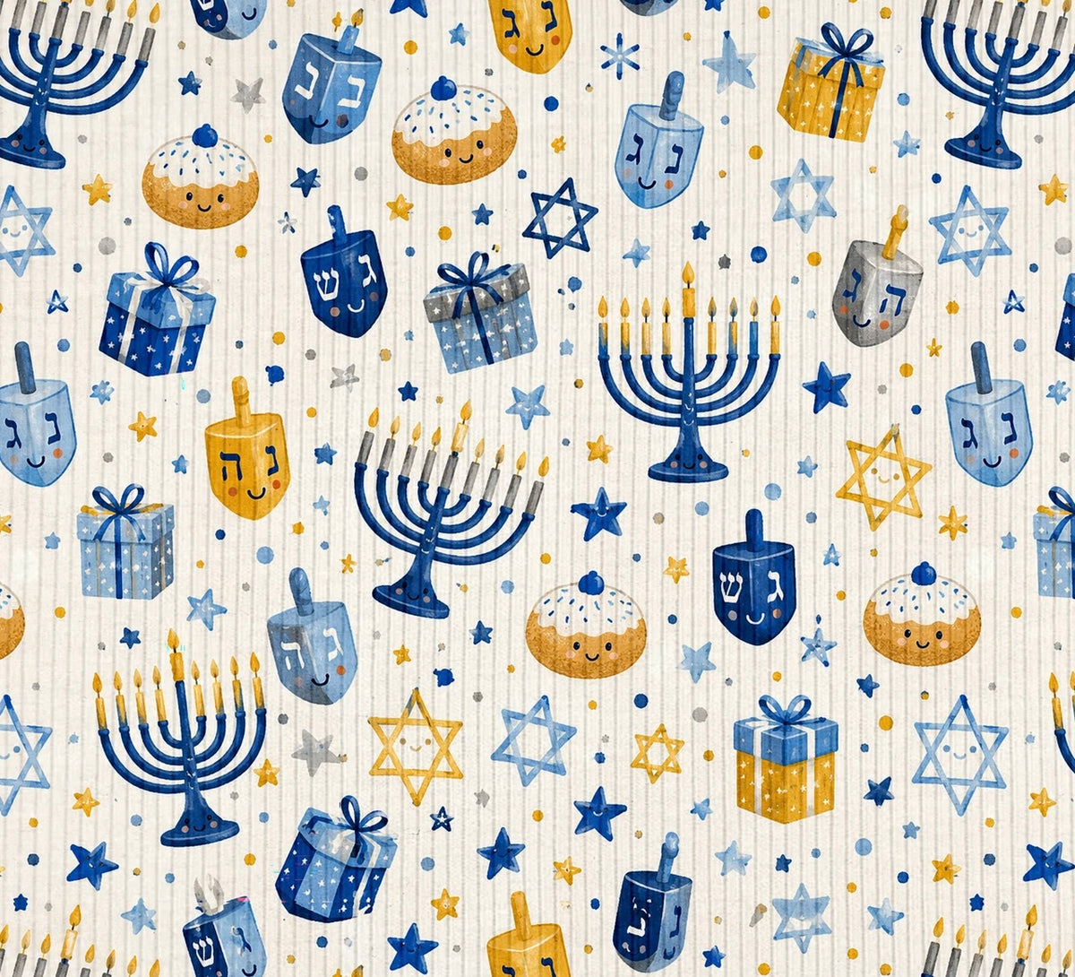 Hanukkah Ribbed - Limited Vault Fabric
