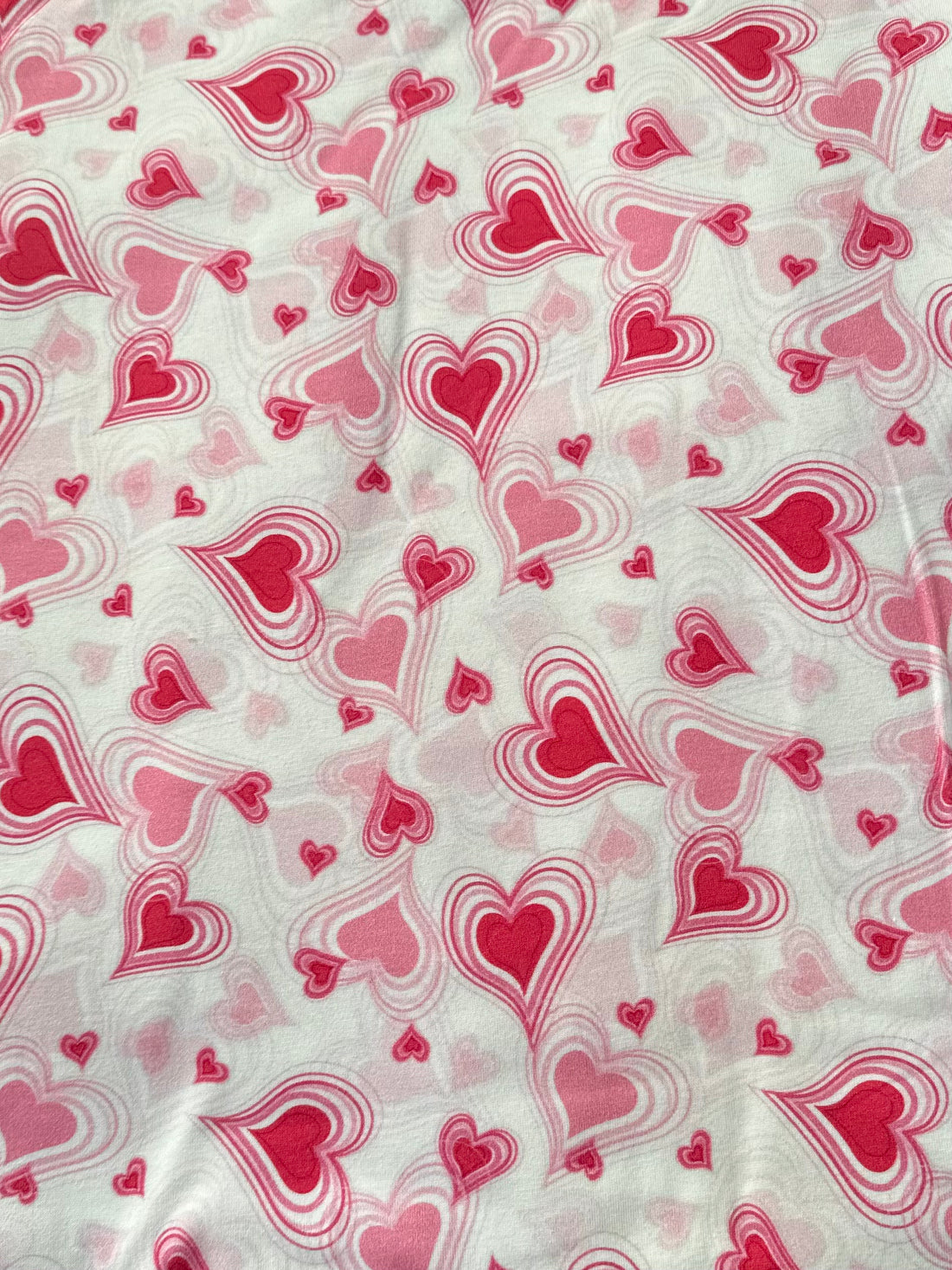 Pink Retro Hearts - Limited Vault Fabric