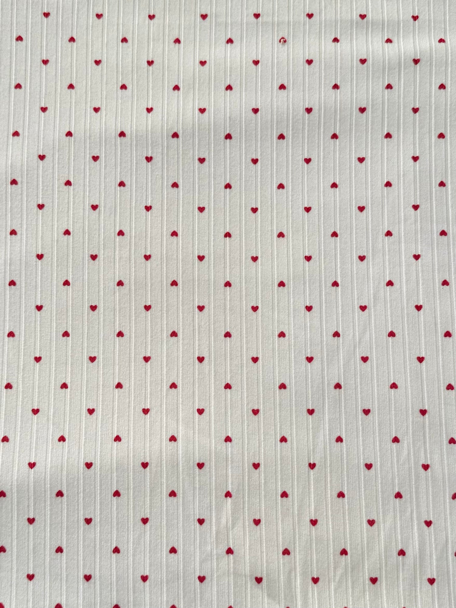 Hearts on White  - Limited Vault Fabric
