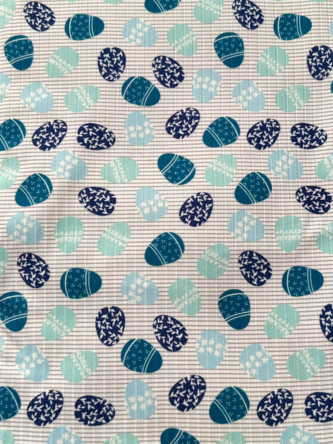 Blue Easter Eggs Ribbed - Limited Vault Fabric