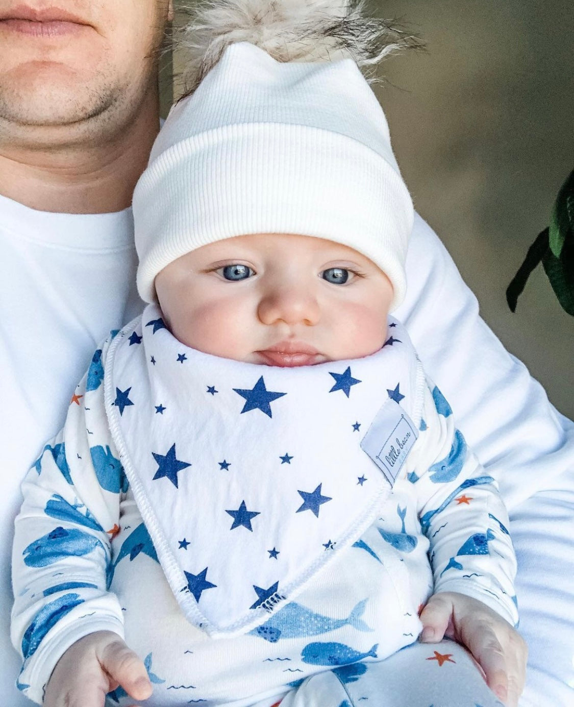 Cream Ribbed Faux Fur Pom Pom Hat and Infinity Scarf