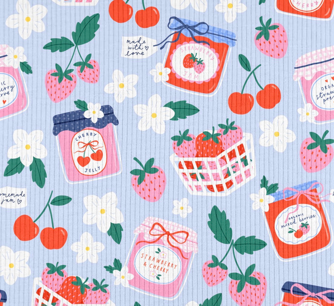 Strawberry Jam Ribbed - Limited Vault Fabric
