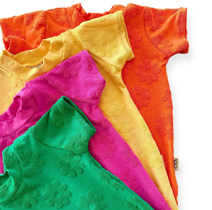 Yellow 3D Daisy Ribbed - Limited Vault Fabric