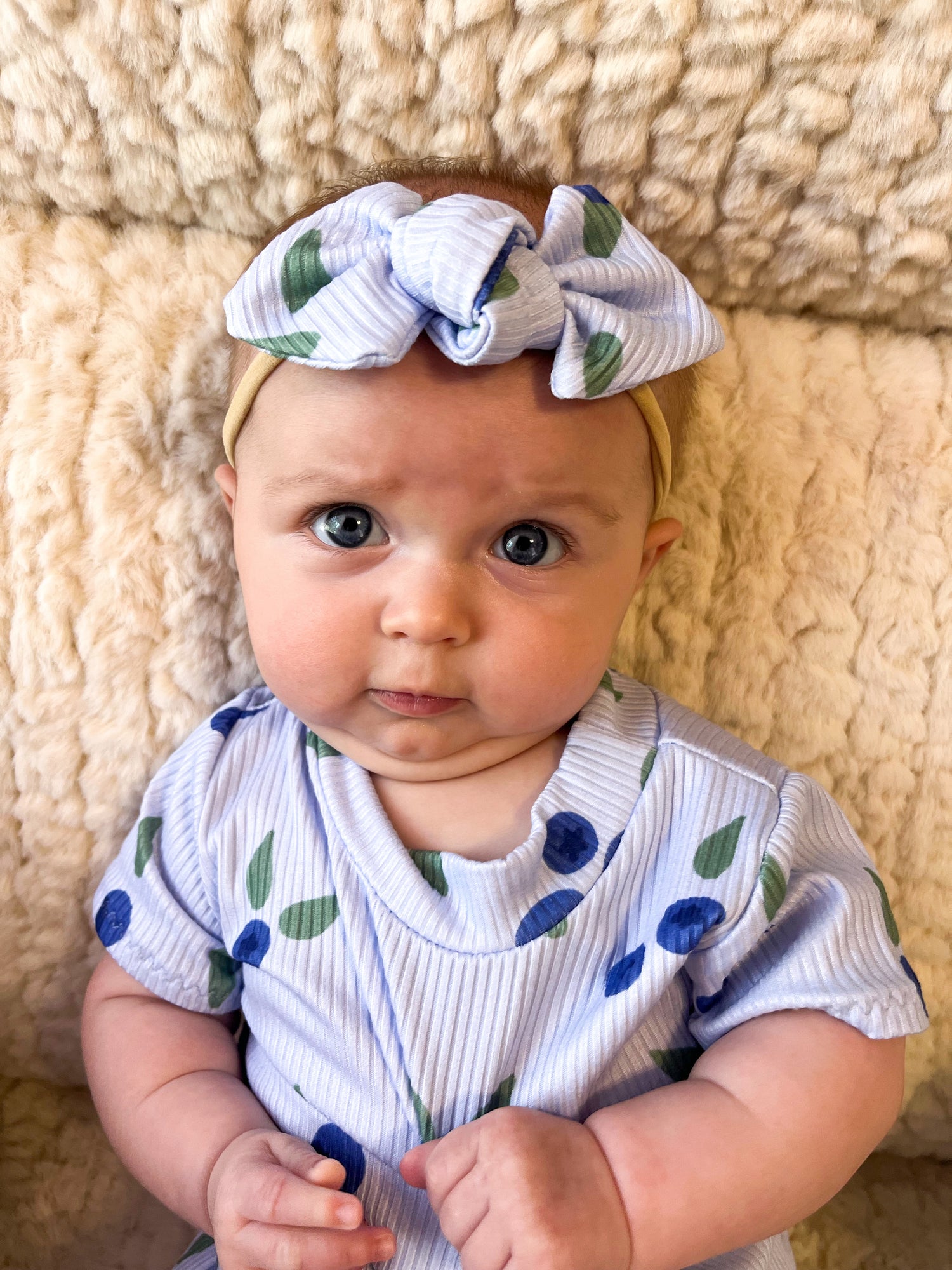Blueberry Breeze Ribbed Headbands