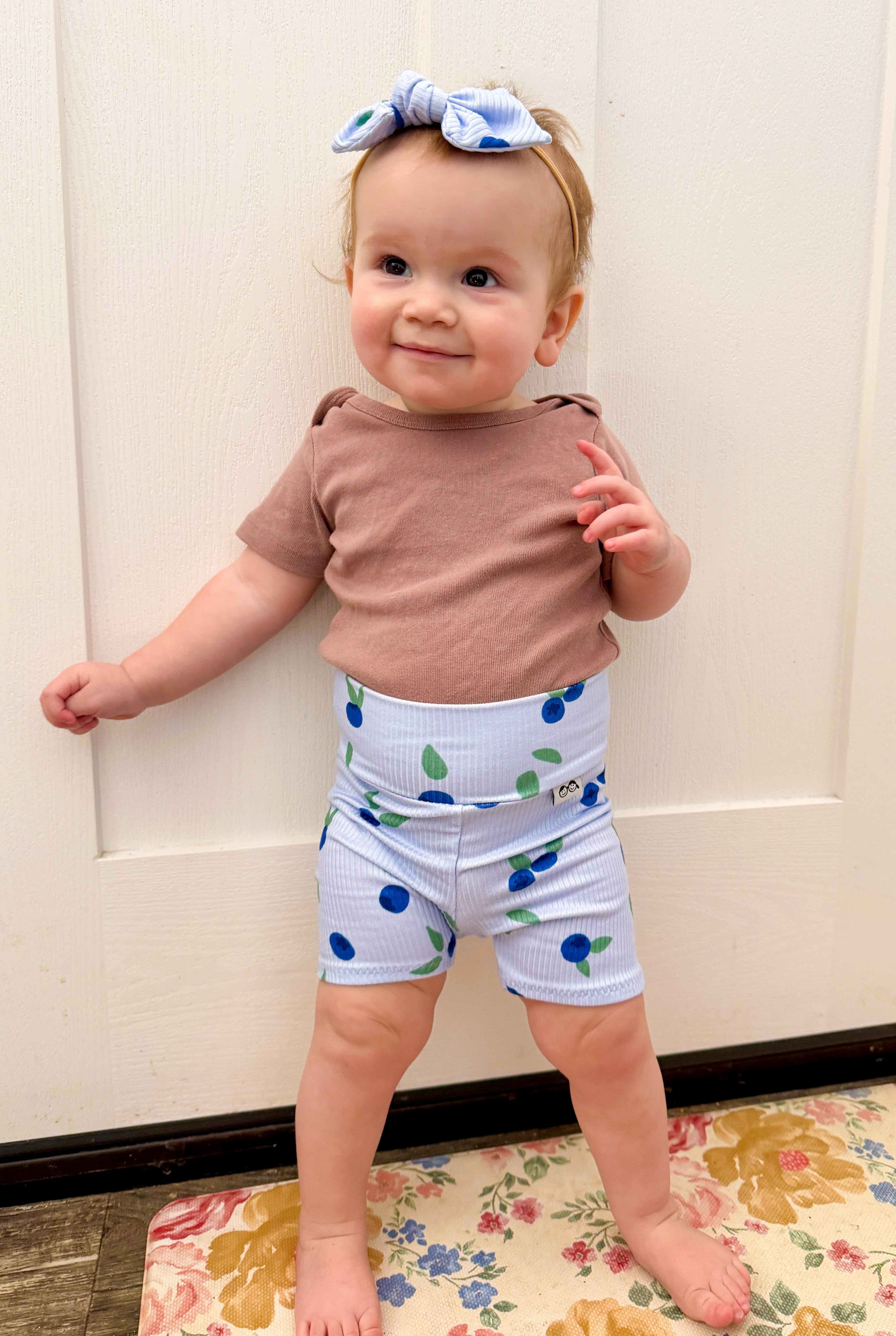 Blueberry Breeze Ribbed Bummies &amp; Biker Shorts