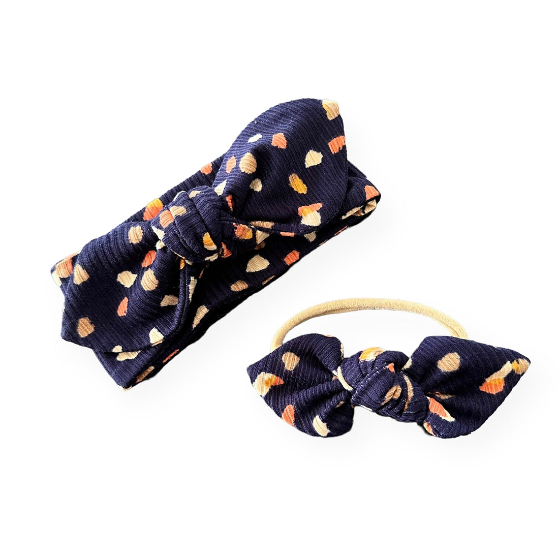 Navy Terrazzo Headbands