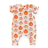 Funky Pumpkins Harem Romper 