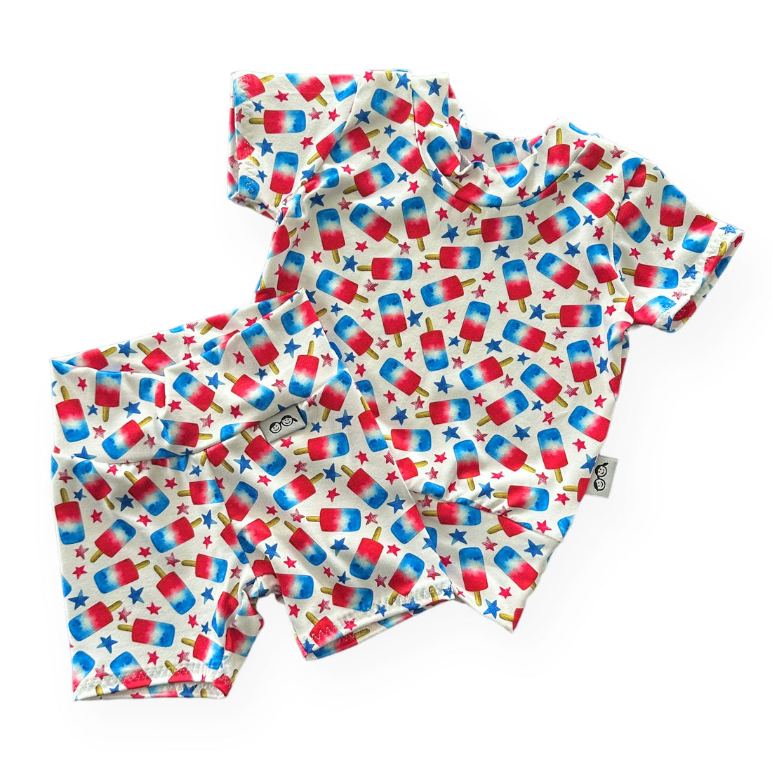 Patriotic Popsicles Biker Shorts Lounge Set