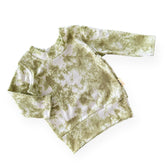 Olive Green Tie Dye Ribbed Lounge Set