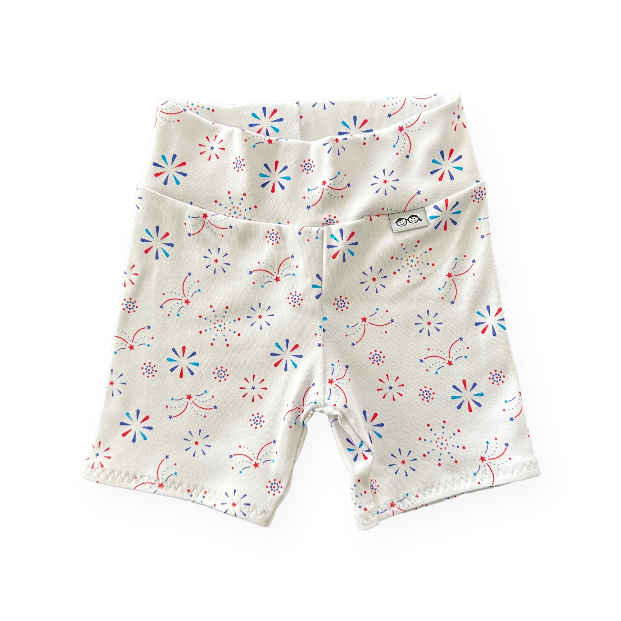 USA Fireworks Biker Shorts 