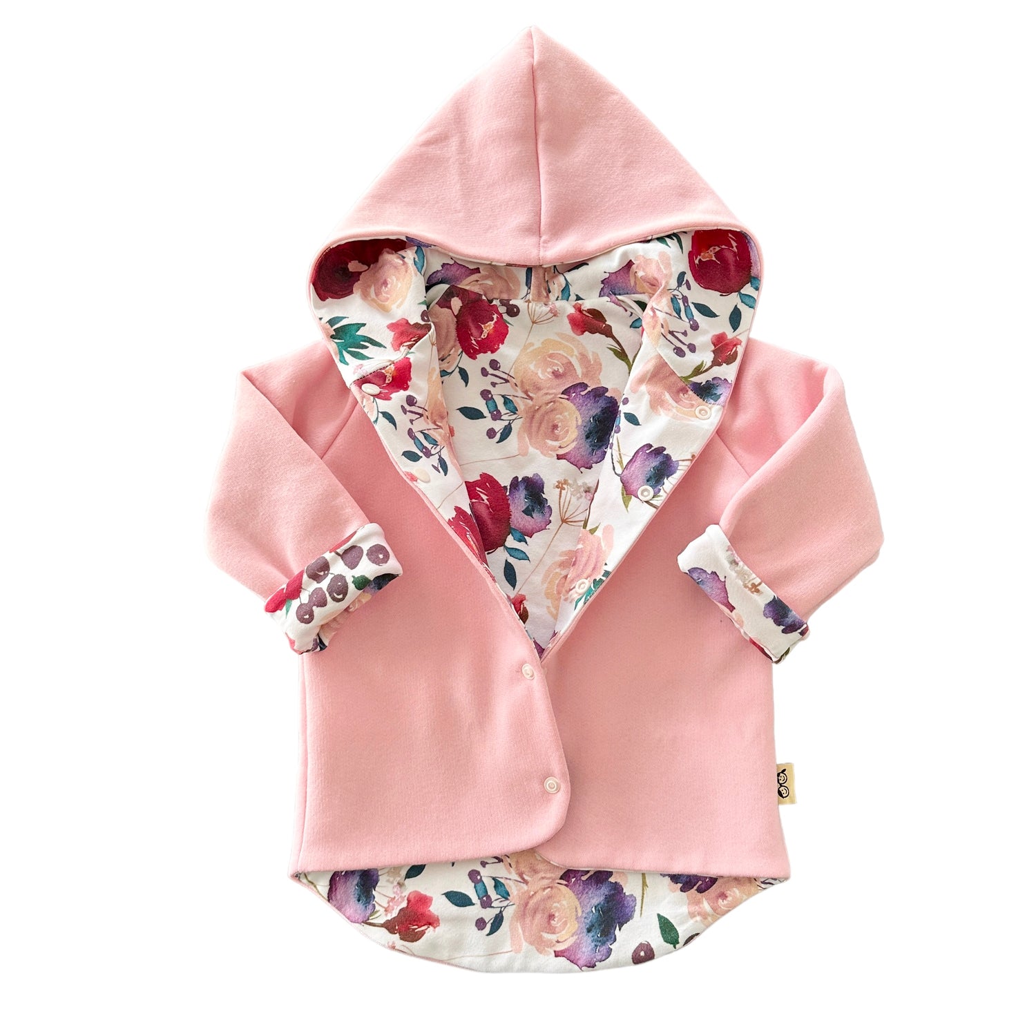 Pink Floral Hooded Jackets