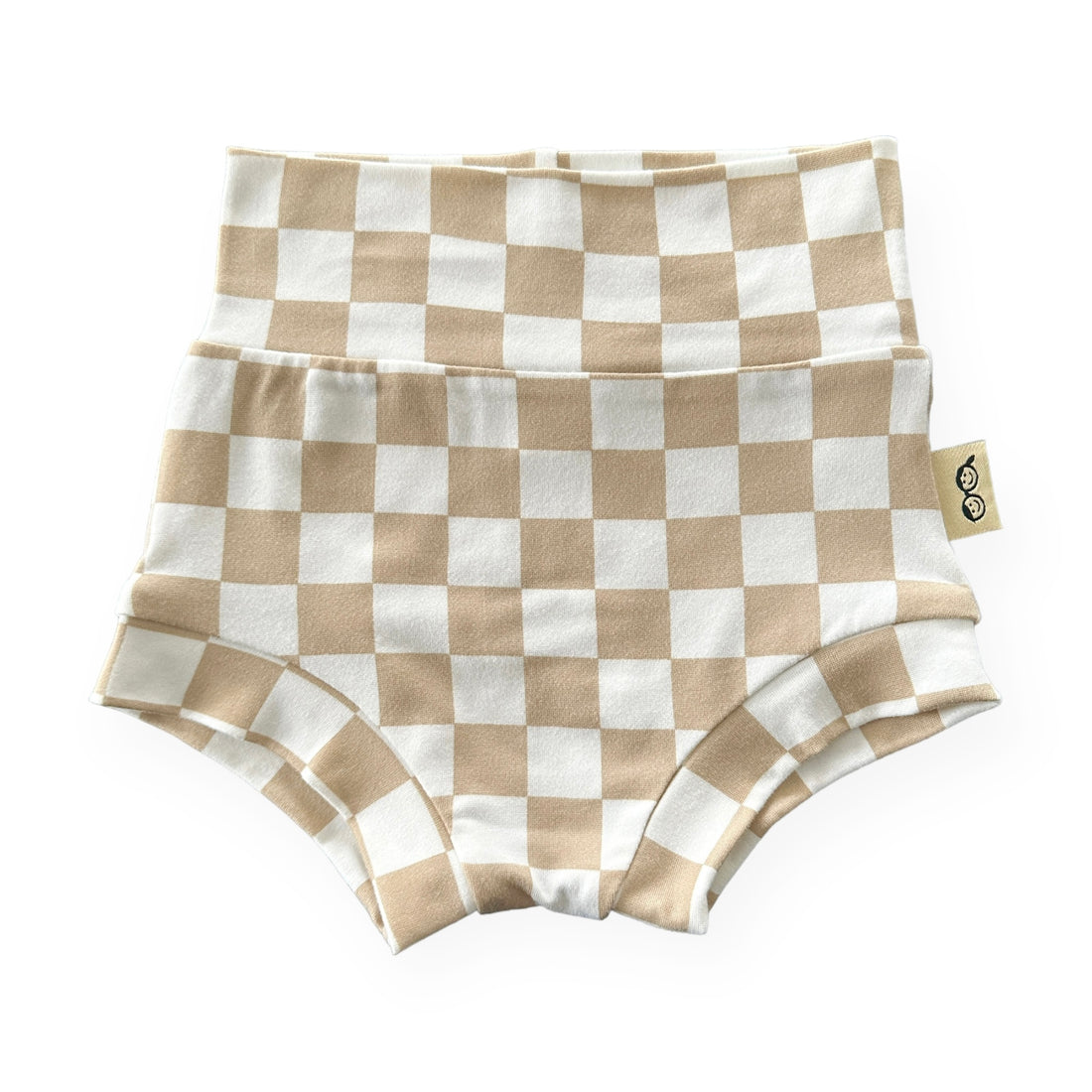 Taupe Retro Checkered Bummies 