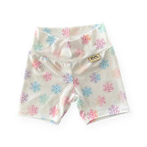 Rainbow Snowflakes Biker Shorts Lounge Set