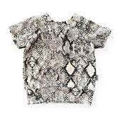 Grey Snake Print Biker Shorts Lounge Se