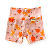 Orange Blossom Biker Shorts Lounge Set 