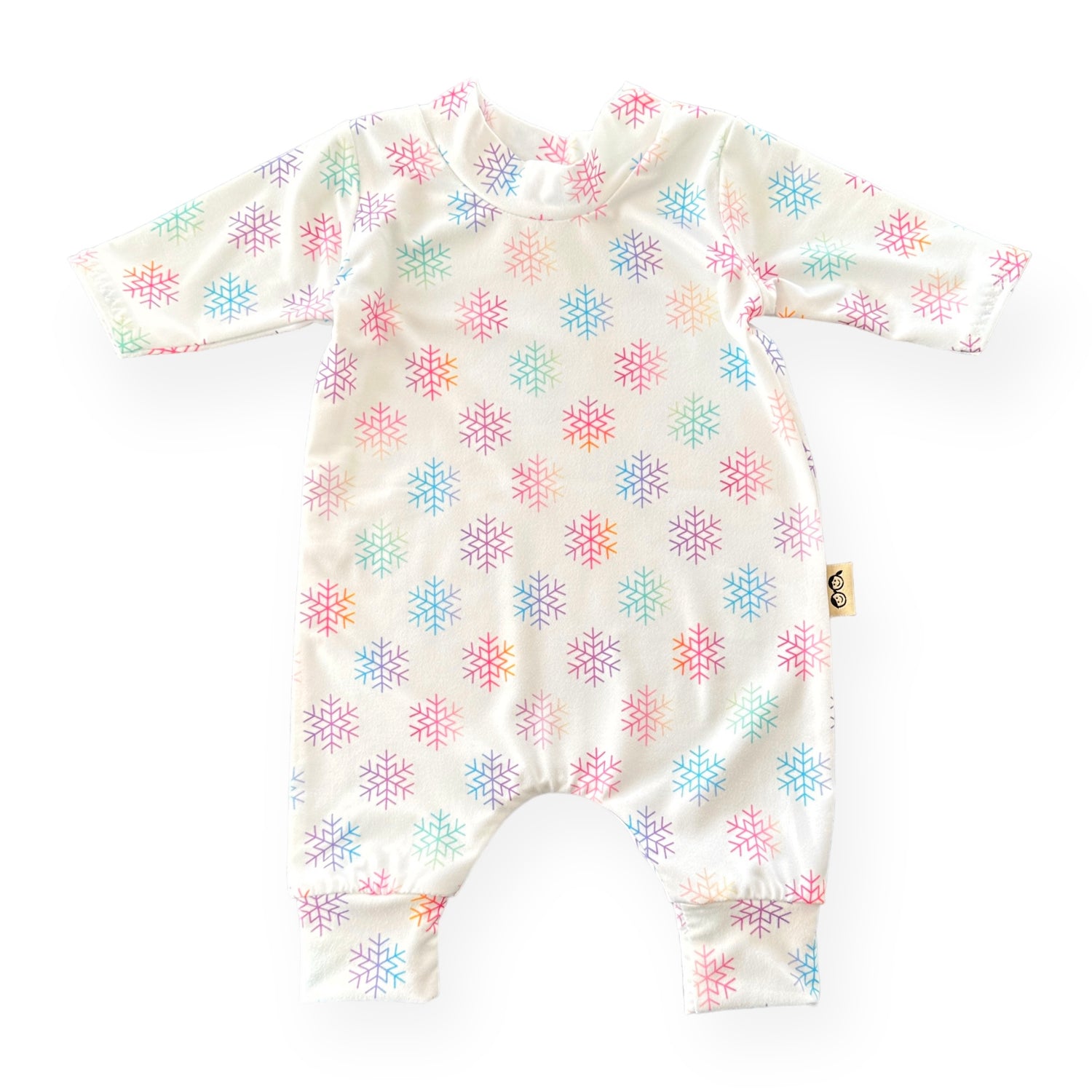 Rainbow Snowflakes Harem Romper