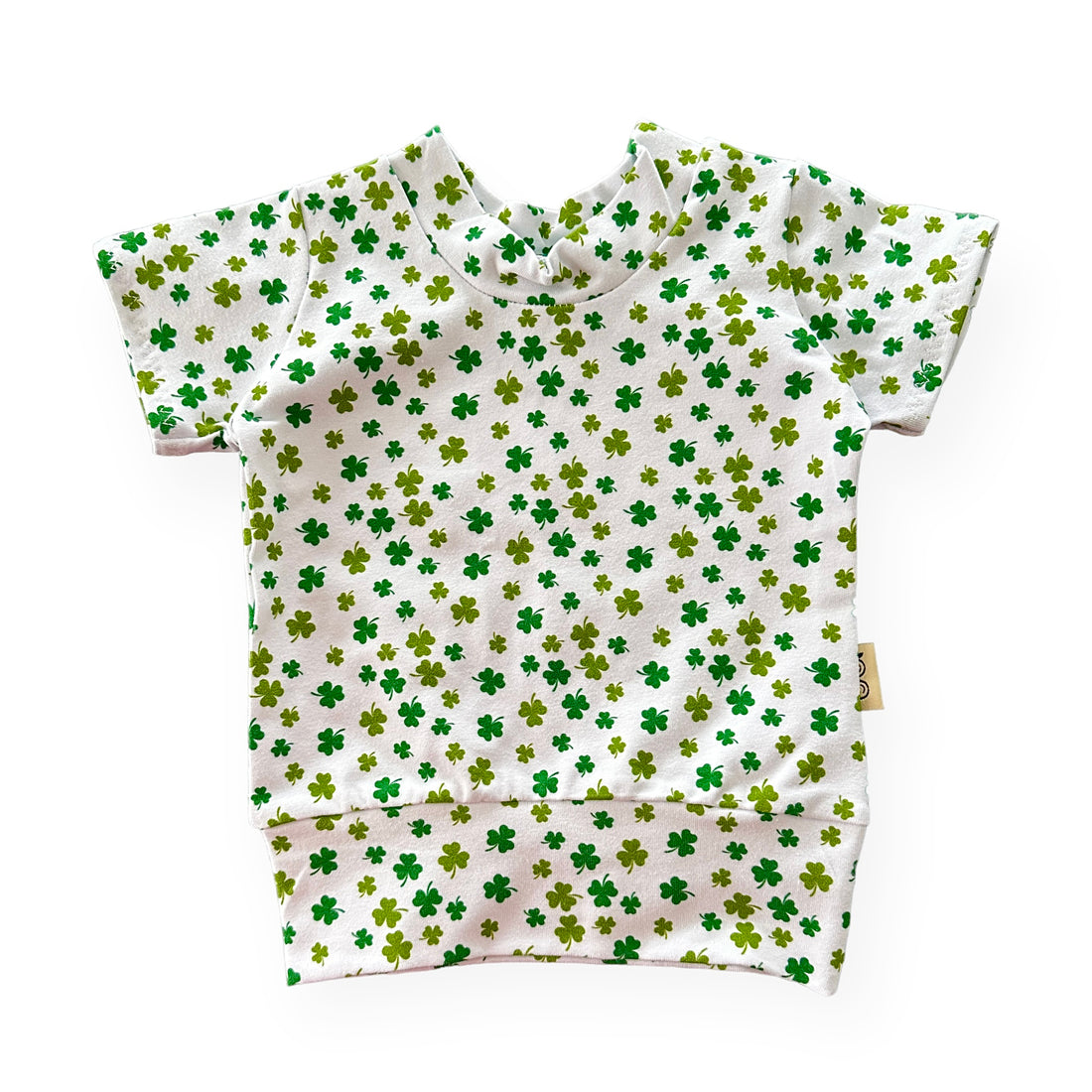 Dainty Green Shamrocks Summer Lounge Top