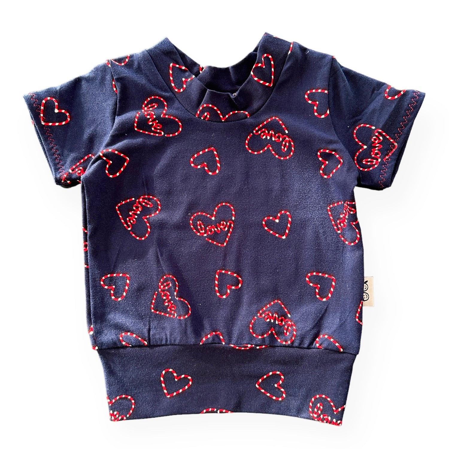 Love Hearts on Blue Summer Lounge Top
