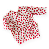 White Red Polka Dots Lounge Top 