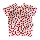 White Red Polka Dots Biker Shorts Lounge Set