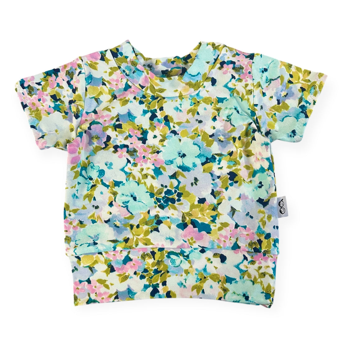 Floral patterned shirt on a white background