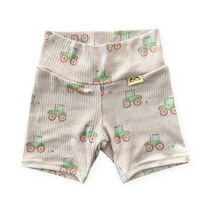 Country Roads Tractor Ribbed Bummies &amp; Biker Shorts