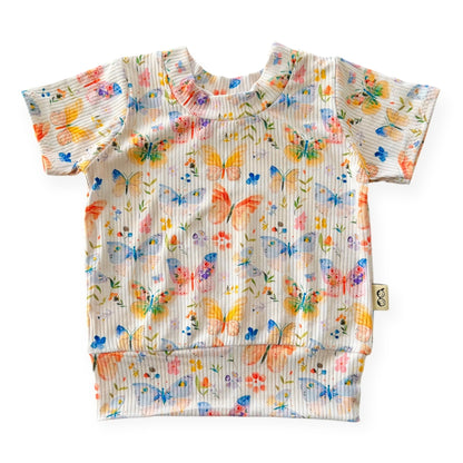 Butterfly Garden Ribbed Summer Lounge Set