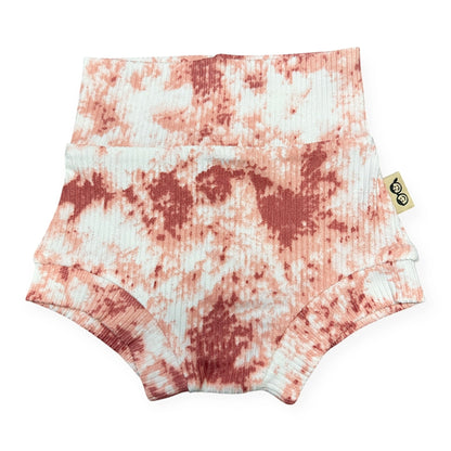 Rose Tie Dye Ribbed Summer Lounge Set