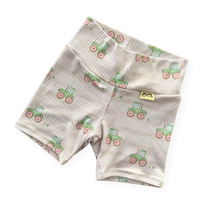 Country Roads Tractor Ribbed Bummies &amp; Biker Shorts