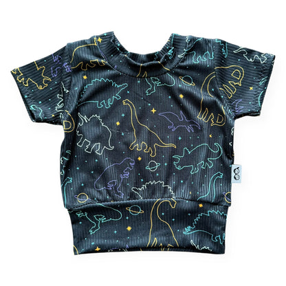 Cosmic Dino Nights Ribbed Summer Lounge Set
